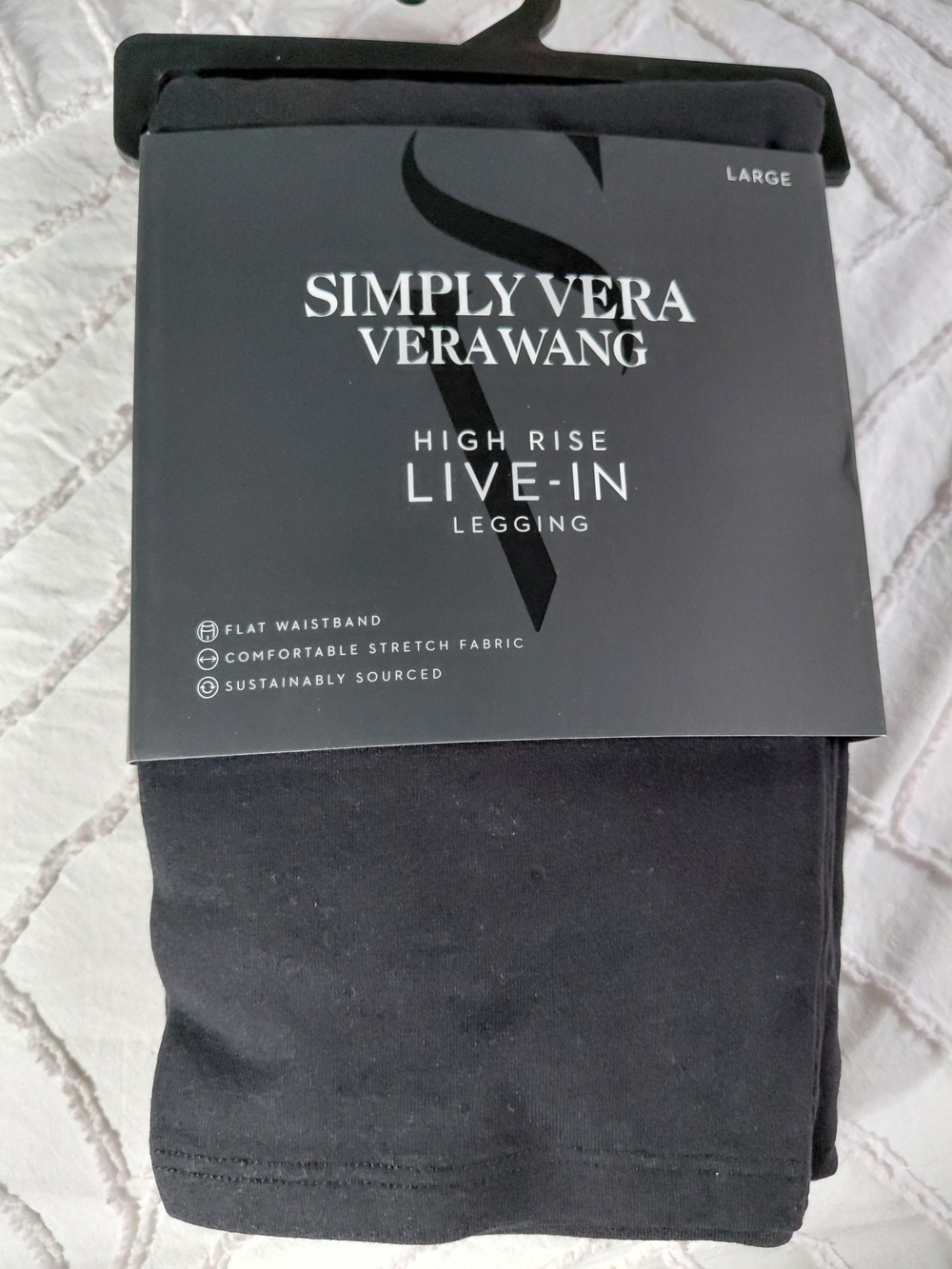 Simply Vera Vera Wang High Rise Live-In Legging - Black